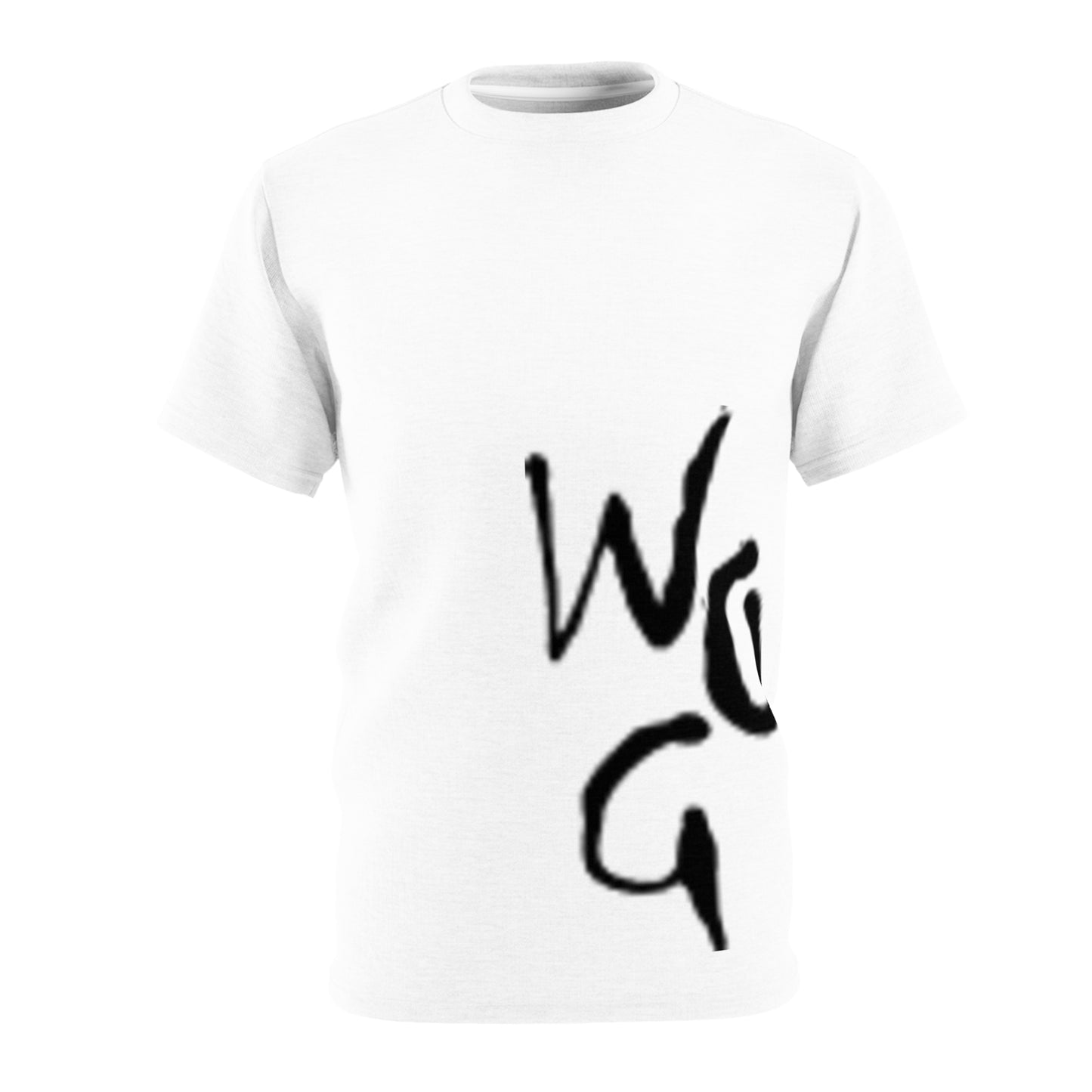 Unisex T-Shirt "SIDE LOGO" White Color.